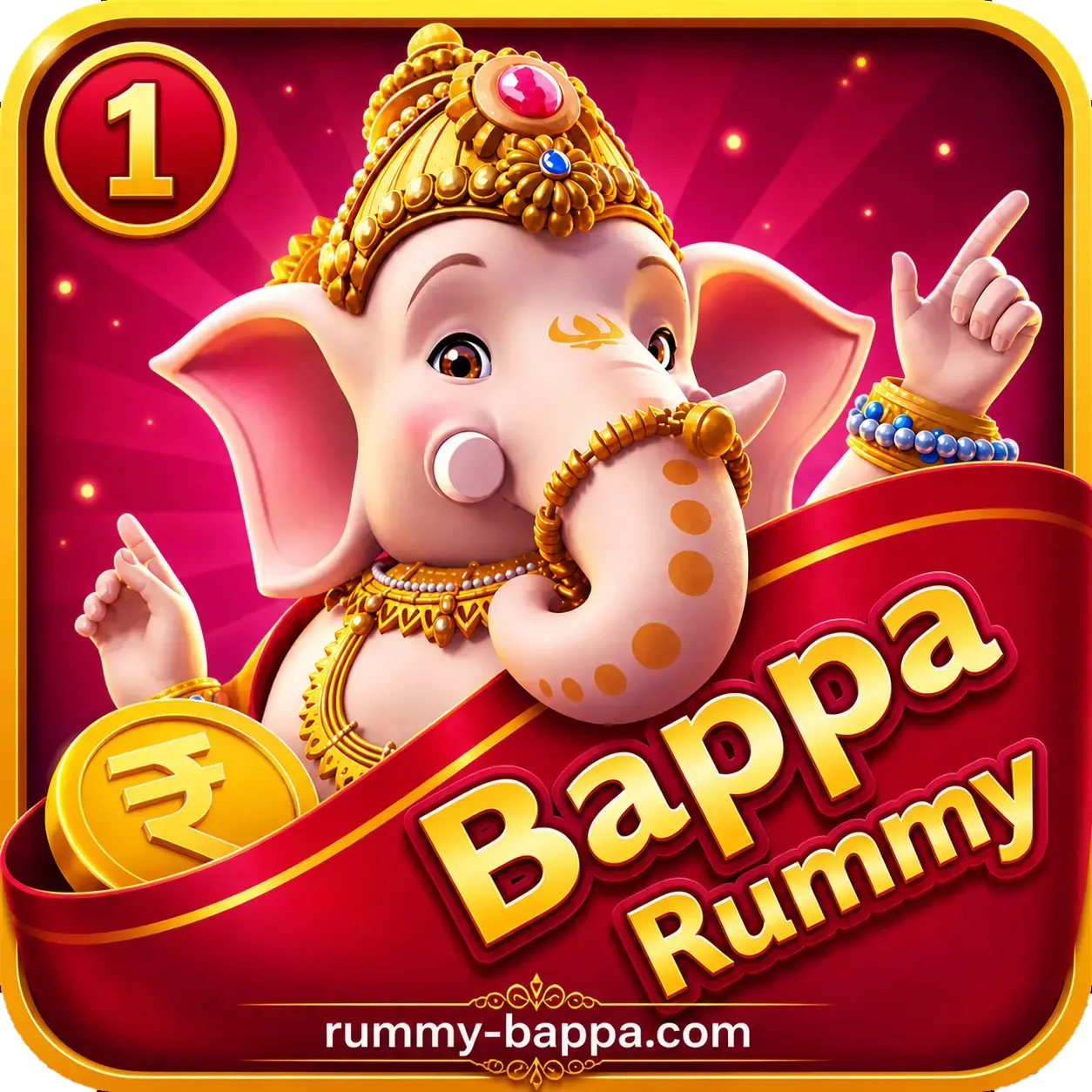 Bappa Rummy game app logo