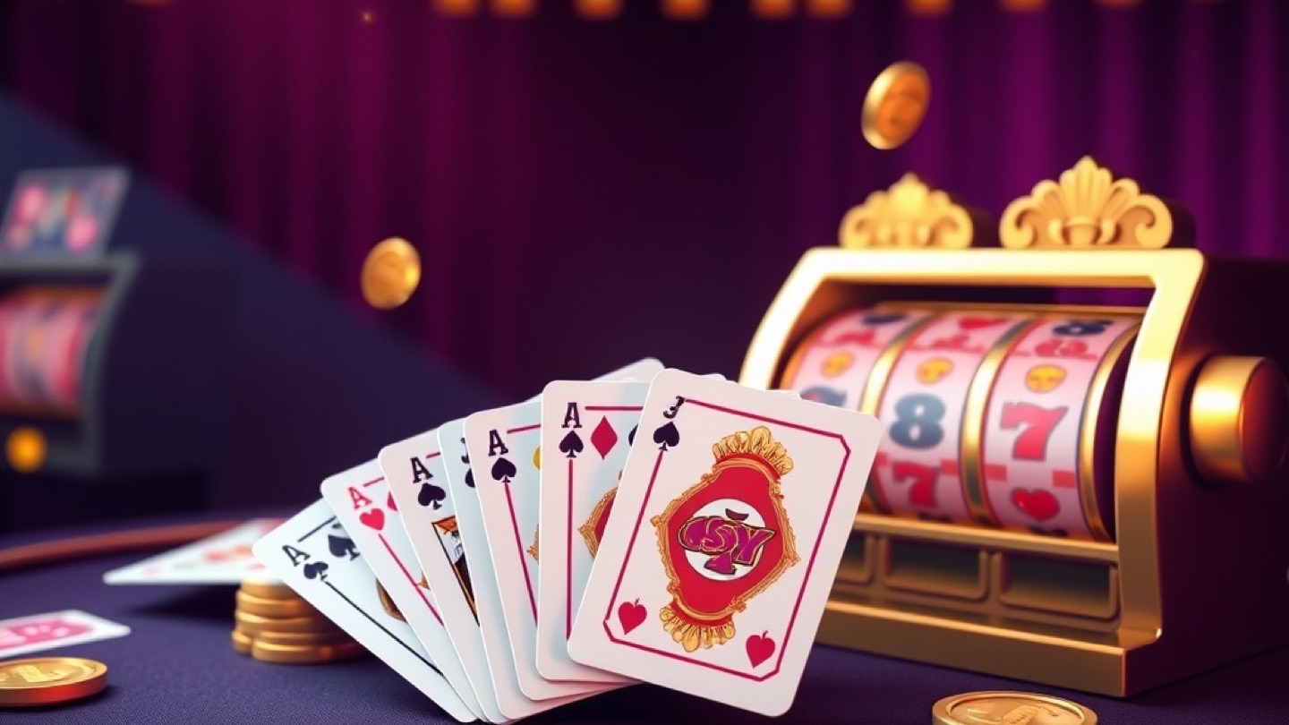 Diwa Win rummy and slots app collection with gold coins and playing cards